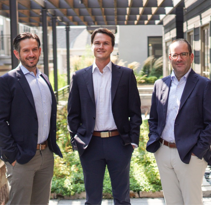 The Madeira Partners team made up of Jake Fishman, Justin Besikof, and Tom Astrup
